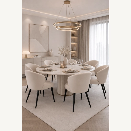 Krzesło tapicerowane DELUXE KR-136 Tkanina Dream Velvet 202.02
